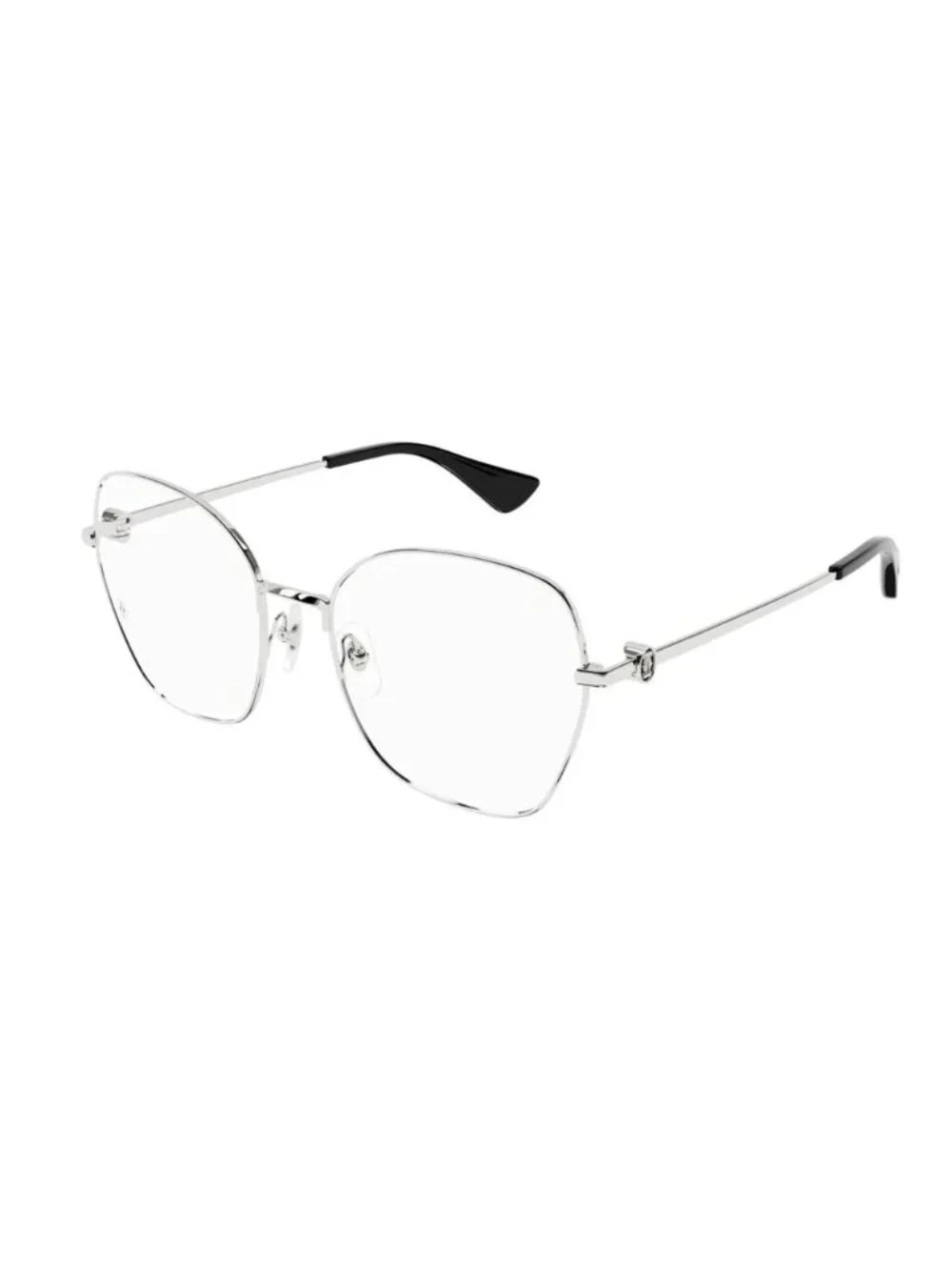 New Cartier CT0413O 002 Silver Eyeglasses